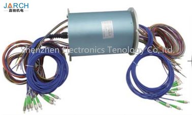 Conector ótico FORJ do deslizamento da fibra de 8 canais o eletro/junção giratória 6 da fibra ótica circuita para ROV AUV