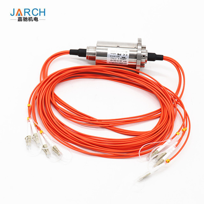 4 junção do cabo de fibra ótica do anel deslizante IP65 dos canais FORJ com casa de aço inoxidável