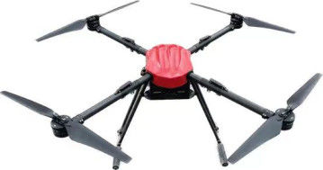UAV de quatro eixos com quatro rotores FOC Drive 3090 hélice dobrável Drone amarrado com bobina de mangueira auto-retrátil Bobina de cabo