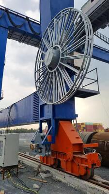 Reels motorizados Reel de mangueira retrátil 250A tambor de cabo para aplicações superiores a 100 kW