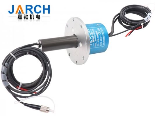 Deslizamento elétrico Ring Fiber Optic Rotary Joint para a transmissão de dados de alta velocidade