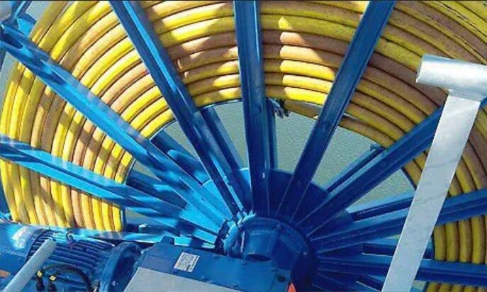 Reels motorizados Reel de mangueira retrátil 250A tambor de cabo para aplicações superiores a 100 kW